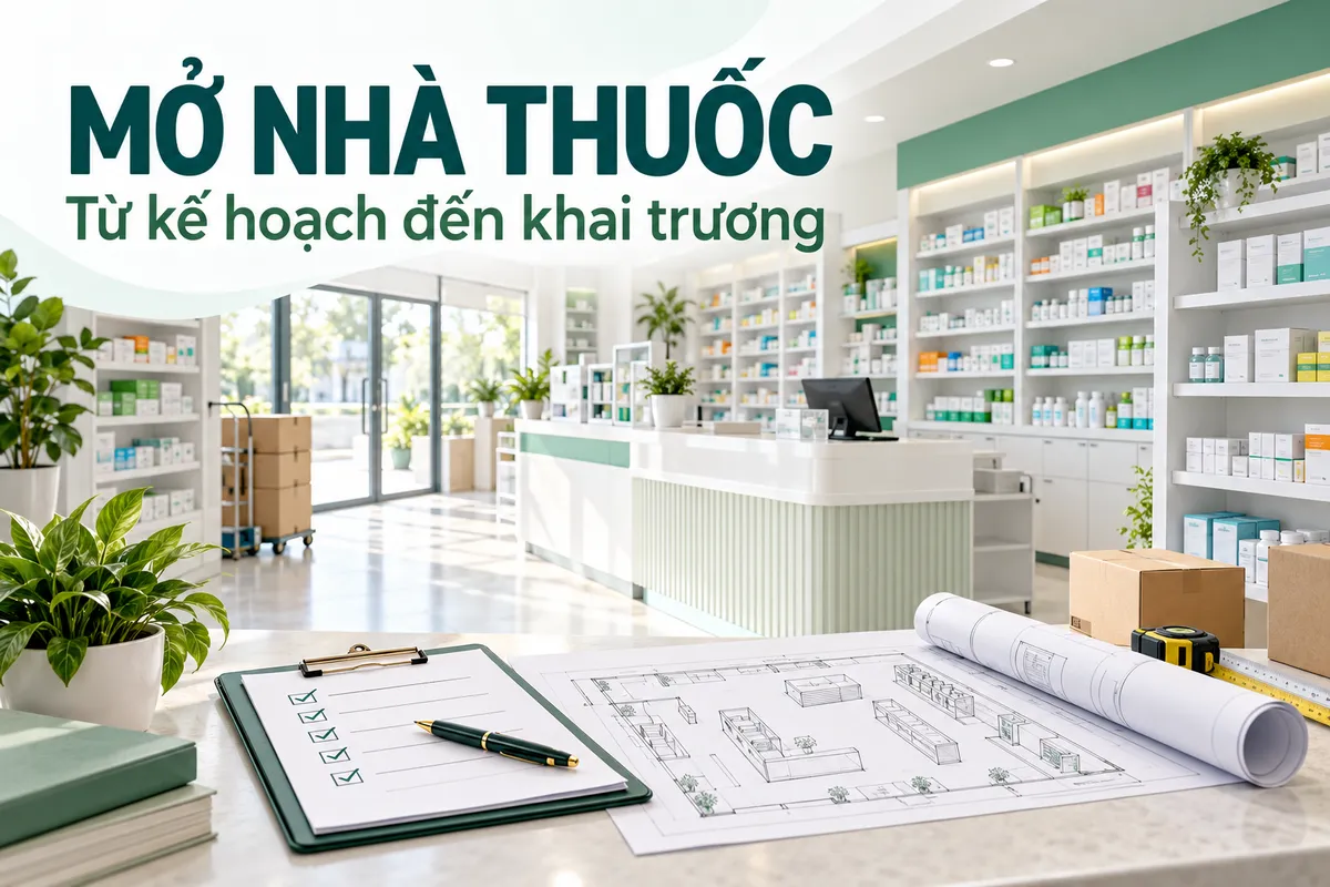 Mở nhà thuốc: Lộ trình chuẩn bị từ kế hoạch đến khai trương